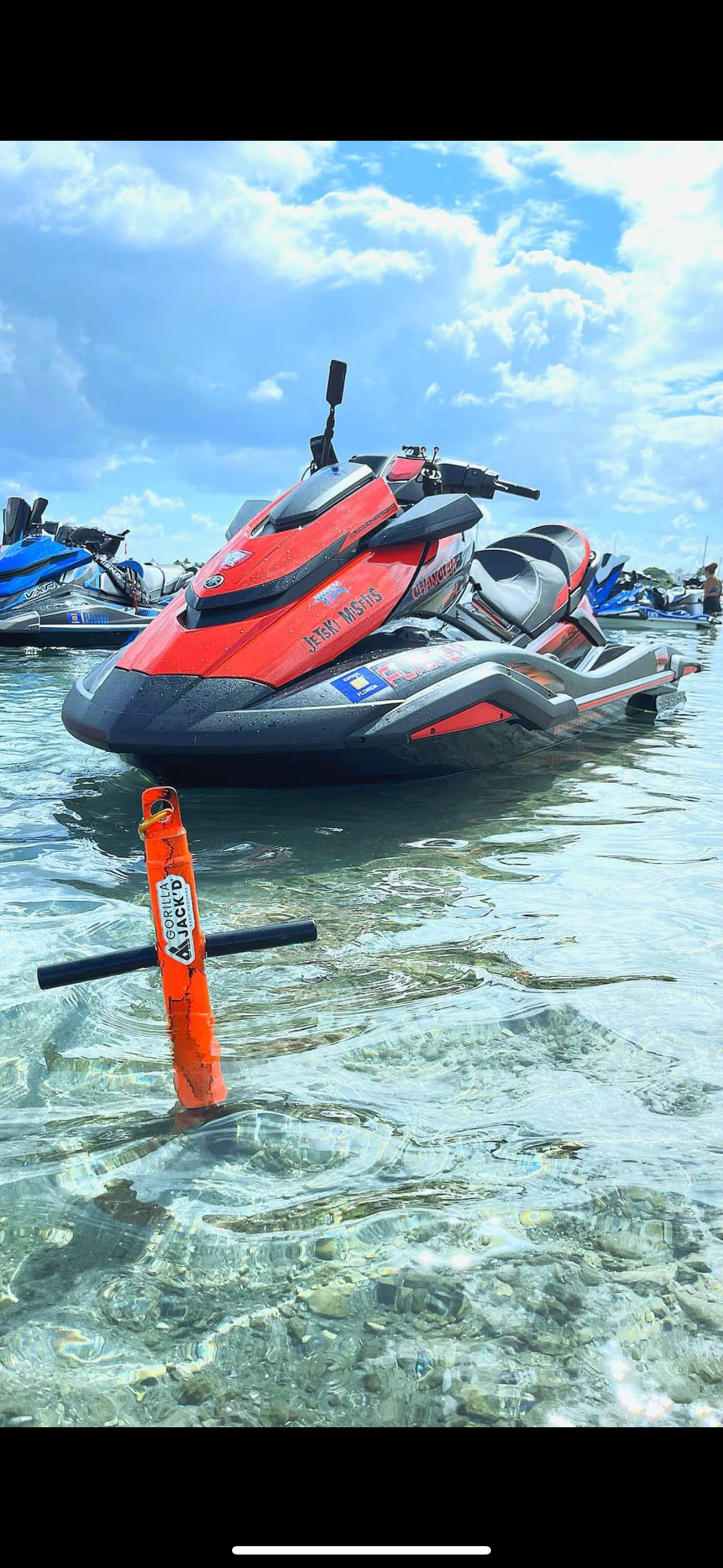 custom color sandbar anchors for boats and jet skis