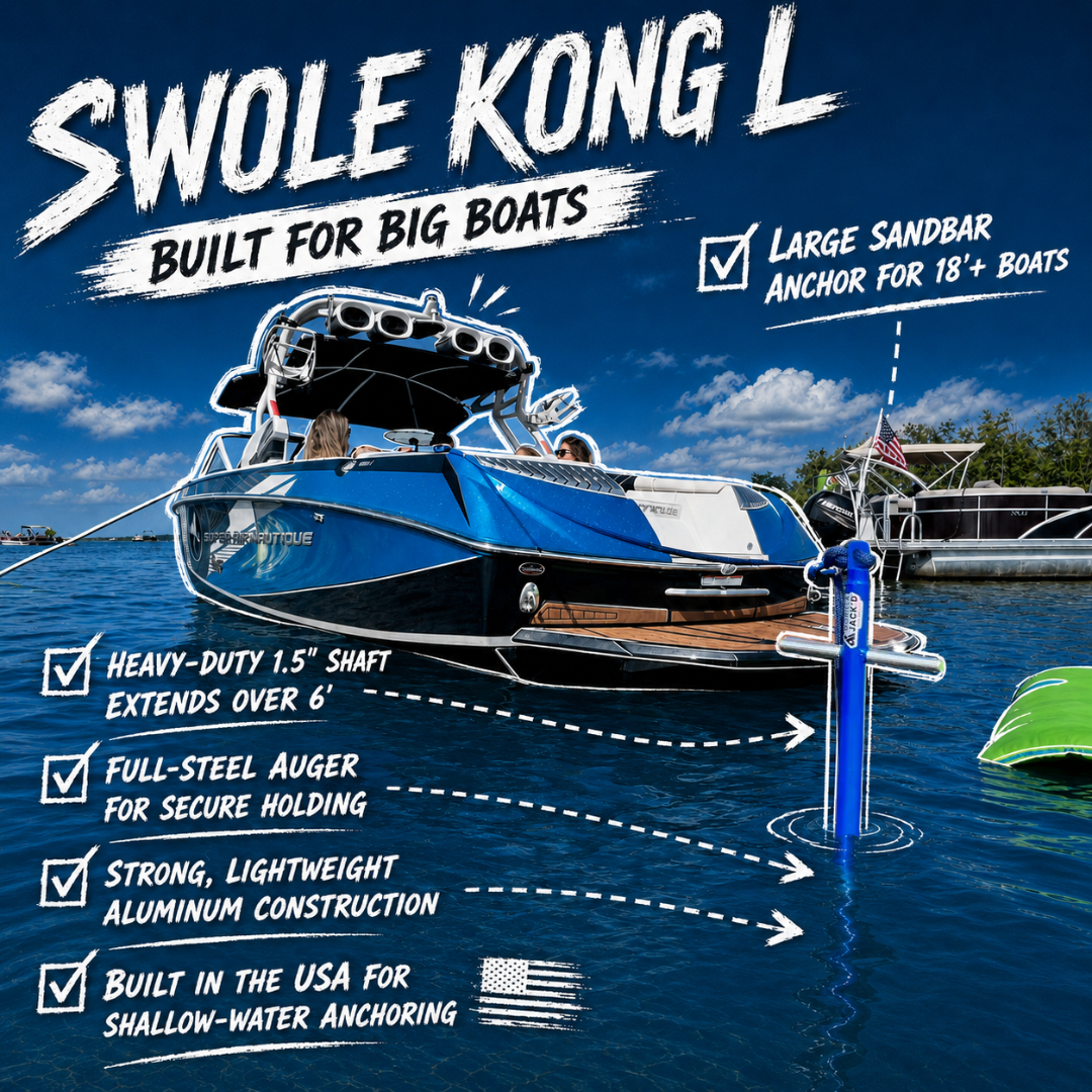 Large Boat & Pontoon Sandbar Anchor – Swole Kong L